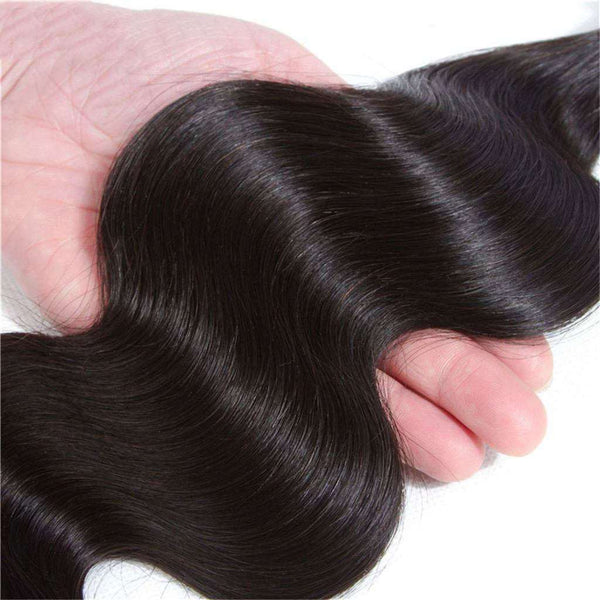 10A Body Wave Hair 4 Bundles With Closure Natural Color - edmundhair.com