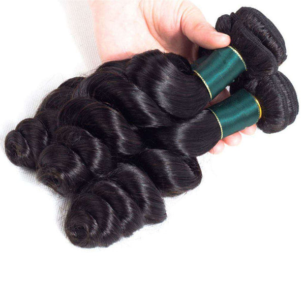 10A Loose Wave Virgin Hair 3 Bundles With Frontal Human Hair - edmundhair.com