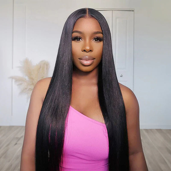 Flash Sale 6x6 Transparent Lace Closure Wig Affordable Human Hair Wig 22 Inch