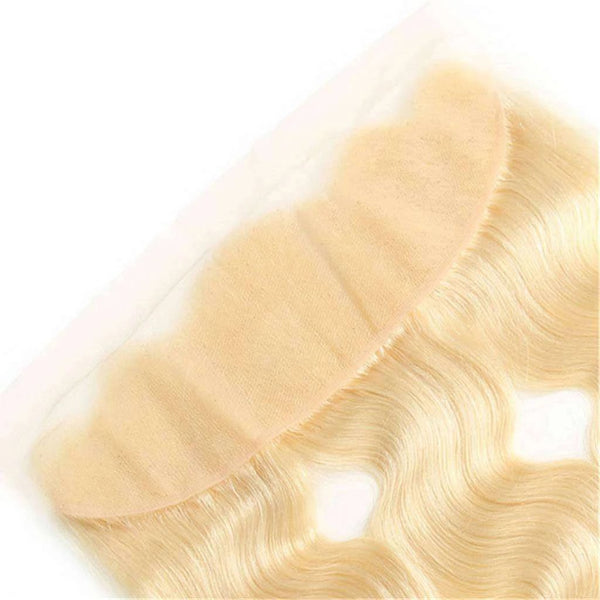 613 Blonde Body Wave Hair Lace Frontal Closure 13x4Inchs 100% Human Hair