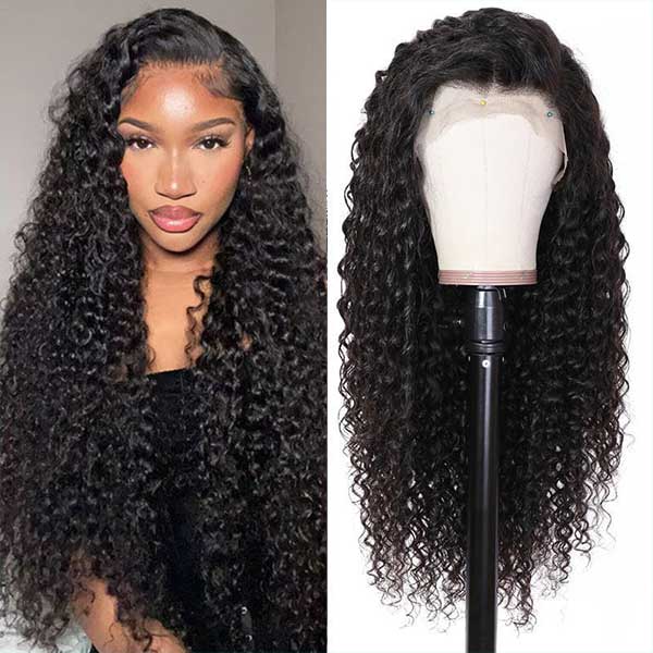 13x6 HD Undetectable Lace Frontal Wigs Deep Wave Natural Color Hair For Sale - edmundhair.com