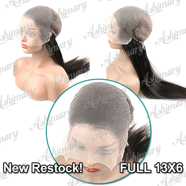 Flash Sale 4C Edges Hairline Kinky Straight 6x4.5 Pre-Cut Lace & 4x4/13x4/13x6 HD Transparent Lace Front Wig With Baby Hair