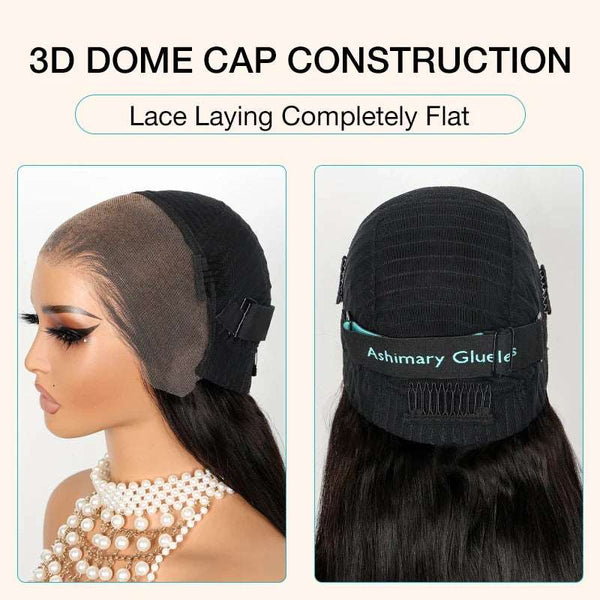 Double Drawn High Density Pre-Cut Lace Bob 13x4 TransparentLace Frontal Wigs Pre Bleached Knots