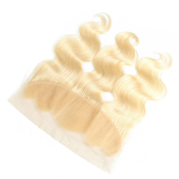 613 Blonde Body Wave Hair Lace Frontal Closure 13x4Inchs 100% Human Hair