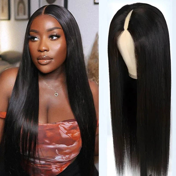 2Wigs = $189 | 13x6 HD Lace Water Wave Wig + V - part Straight 100% Human Hair Wig - edmundhair.com