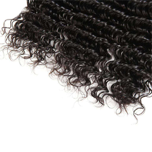 3 Bundles 10A Deep Wave Human Hair Bundles Natural Color - edmundhair.com