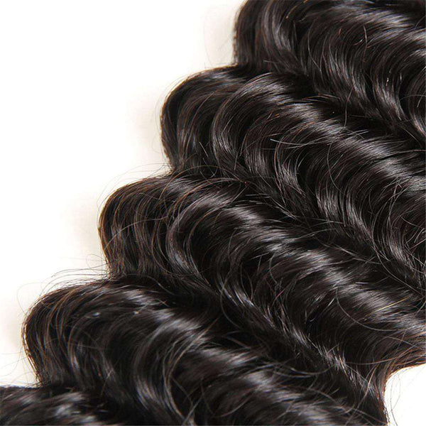 3 Bundles 10A Deep Wave Human Hair Bundles Natural Color - edmundhair.com