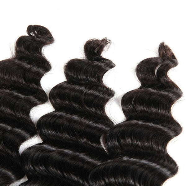 3 Bundles 10A Loose Deep Wave Virgin Hair Bundles Natural Color - edmundhair.com