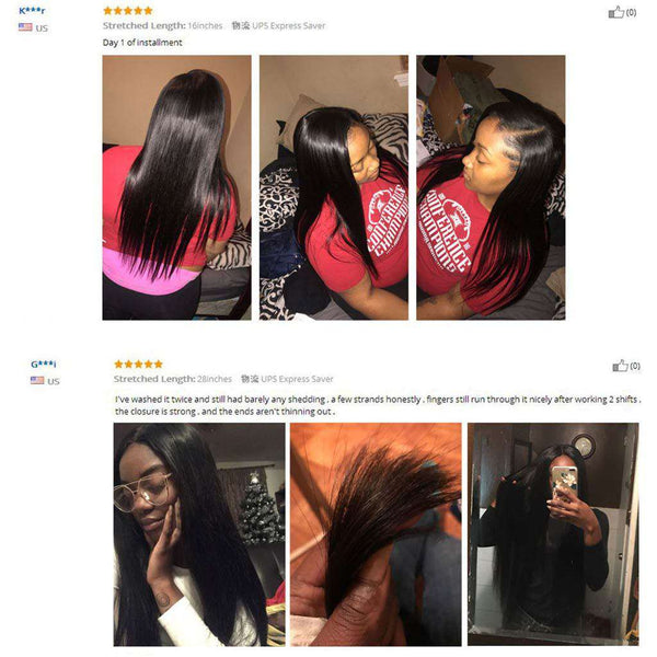 3 Bundles 9A Straight 100% Human Hair Bundles Natural Color - edmundhair.com