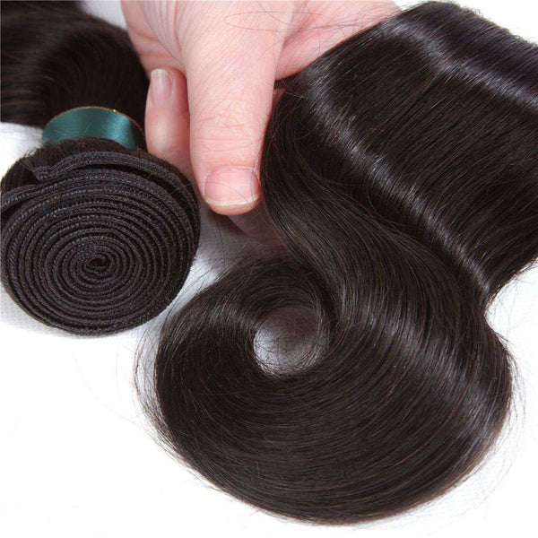 4 Bundles 10A Body Wave Brazilian Human Hair Bundles Natural Color - edmundhair.com