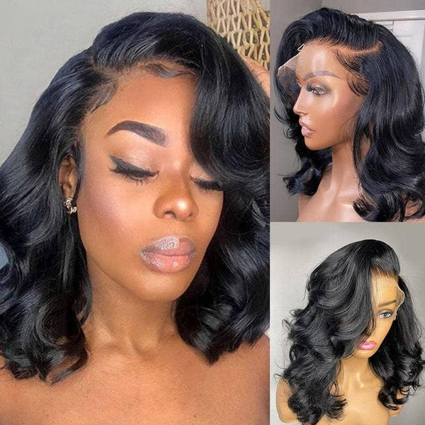 Classic & Chic Bob 13x6 Transparent Lace Front Wig Short Hair