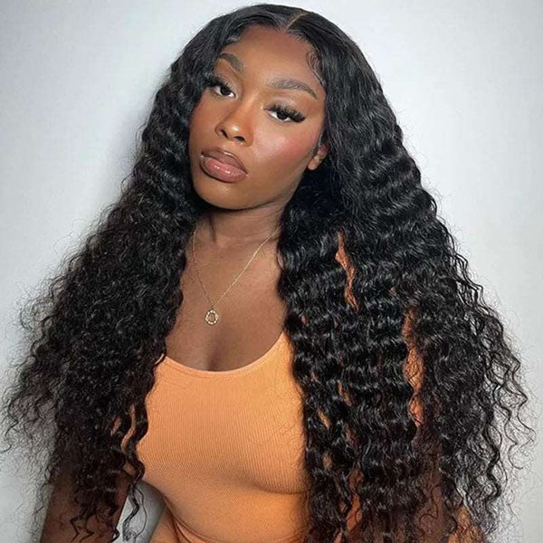 Clearance Sale 4X4 Lace Closure Deep Wave Wigs