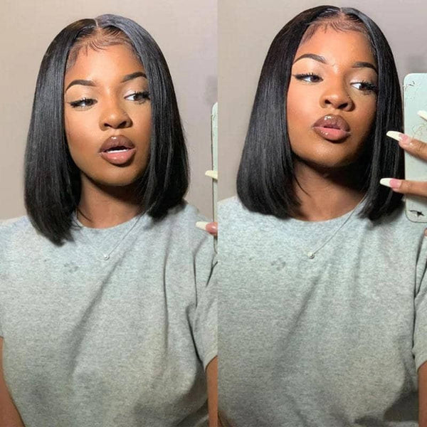 Classic & Chic Bob 13x6 Transparent Lace Front Wig Short Hair