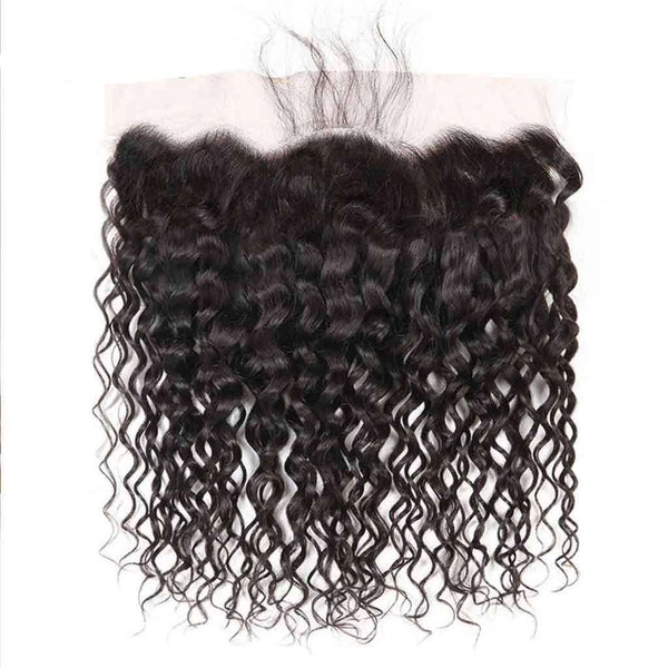 9A Grade Water Wave 3 Bundles With Frontal Brazilian Virgin Hair