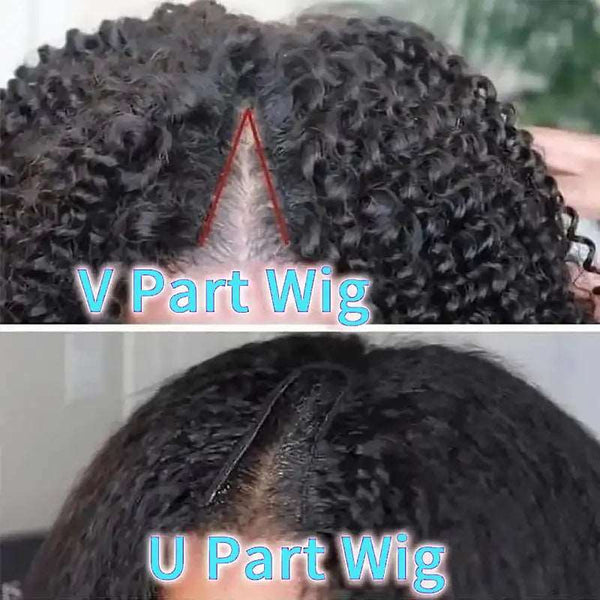 Beginner Friendly Natural Scalp Curly Human Hair Upgrade Thin Part Wig Without Leave out