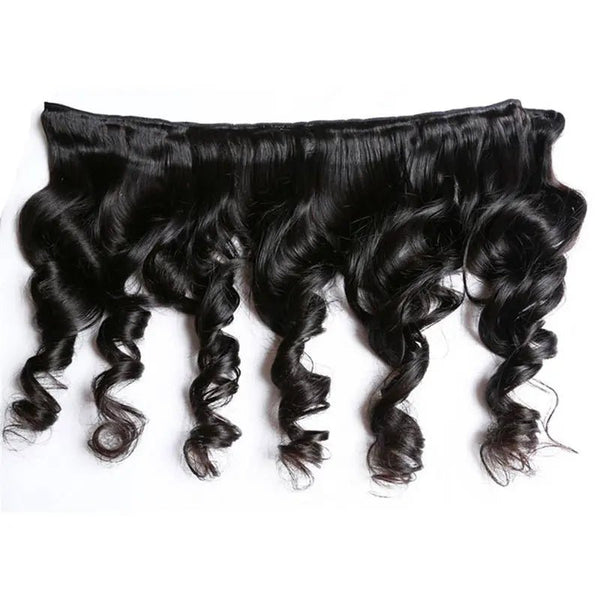 9A Grade Loose Wave 3 Bundles With Frontal Brazilian Virgin Hair - edmundhair.com