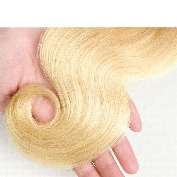 4 Bundles Honey Blonde Body Wave Brazilian Human Hair Bundles