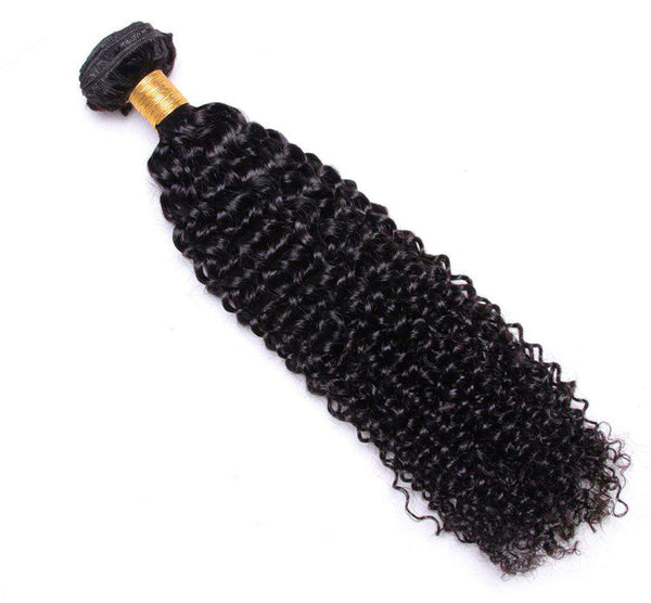 Kinky Curly Hair Bundles 9A 100% Human Hair Natural Color