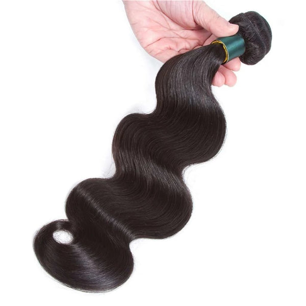 Body Wave  Hair 1 Bundle 9A Brazilian Human Hair Natural Color