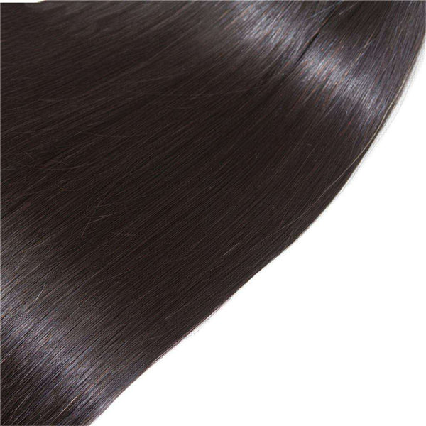 4 Bundles 9A Straight Brazilian Human Hair Bundles Virgin Hair Natural Color