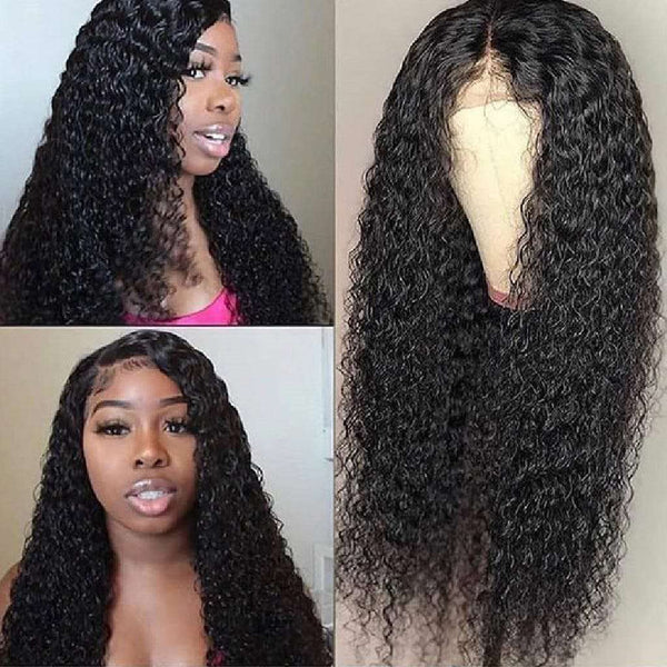 Cute Curly 3 Bundles With Frontal Jerry Curly 9A Grade Brazilian Virgin Hair