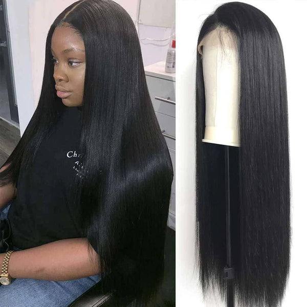 Straight 13*6 Lace Front Wig Lace Frontal 180% 250% Density Brazilian Human Hair