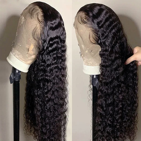 Flash Sale Summer Wet Wavy 13*6 Lace Front Wig Human Hair M Cap