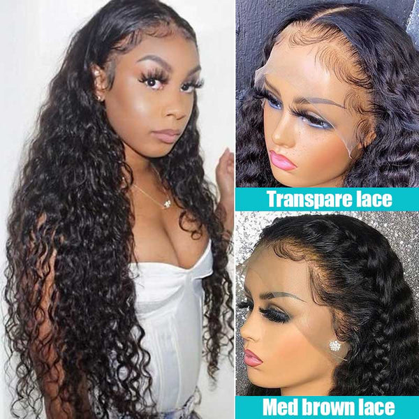 Wet & Wavy Full Lace Wig Human Hair Wigs 180% Density