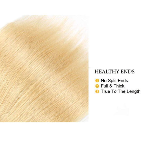 Honey Blonde 3 Bundles Straight Brazilian Human Hair Bundles