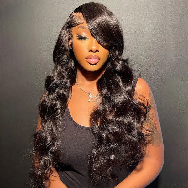 Body Wave Full Lace Brazilian Human Hair Wig Natural Color