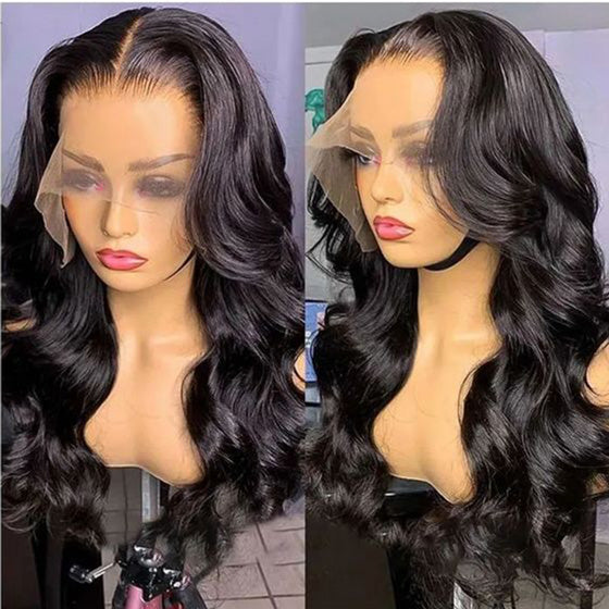 Flash Sale Body Wave 13*4 & 4*4 &13*6 Full HD Transparent Lace Frontal Human Hair Wigs Natural Color 10A Hair