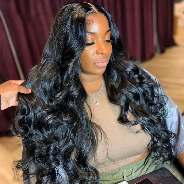 9A Loose Wave Virgin Hair 2/3 Bundles with Closure Natural Color Indian  Hair