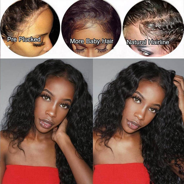 Flash Sale Summer Wet Wavy 13*6 Lace Front Wig Human Hair M Cap