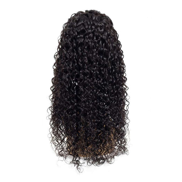 Glueless Water Wave Pre-Plucked 4*4 Closure Human Hair Wigs Brazilian Natural Wave