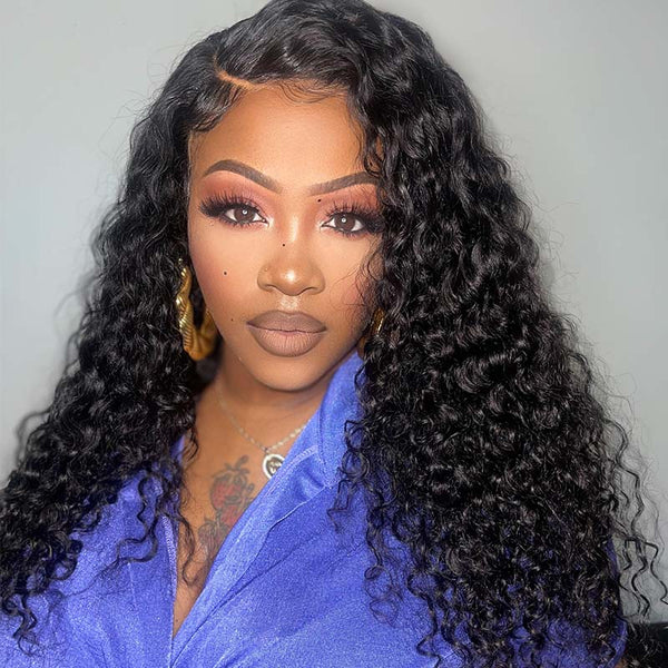 Water Wave Lace Front Wig 13*4 Lace Frontal Human Hair Wig